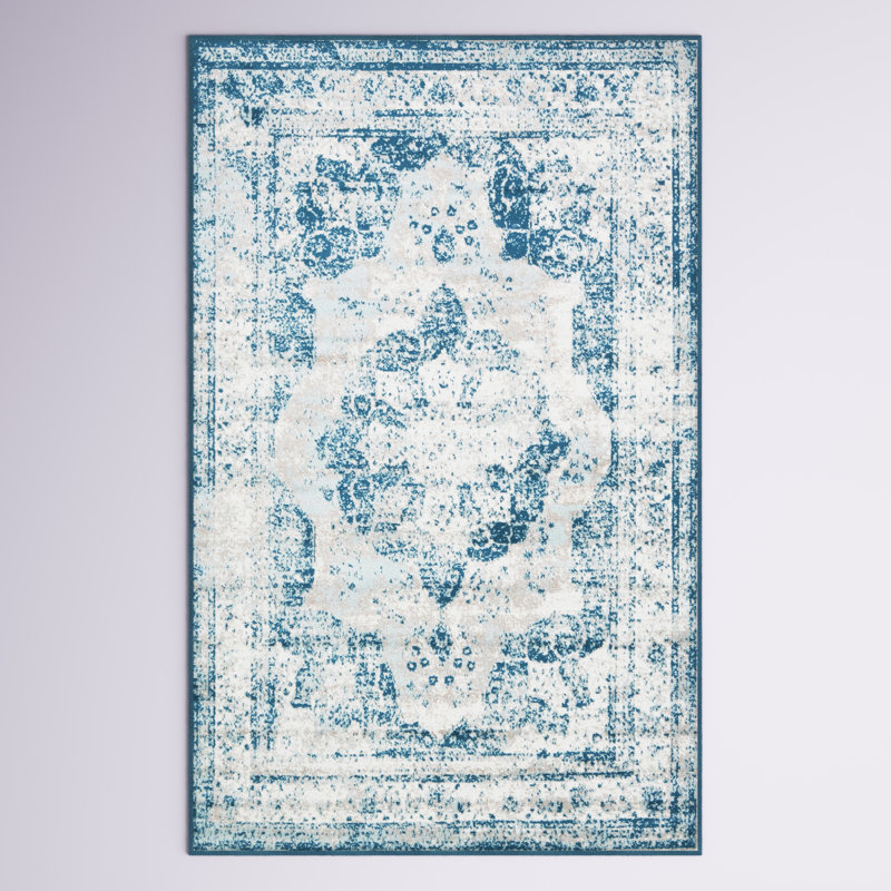 Mistana™ Brandt Performance Blue Rug & Reviews Wayfair